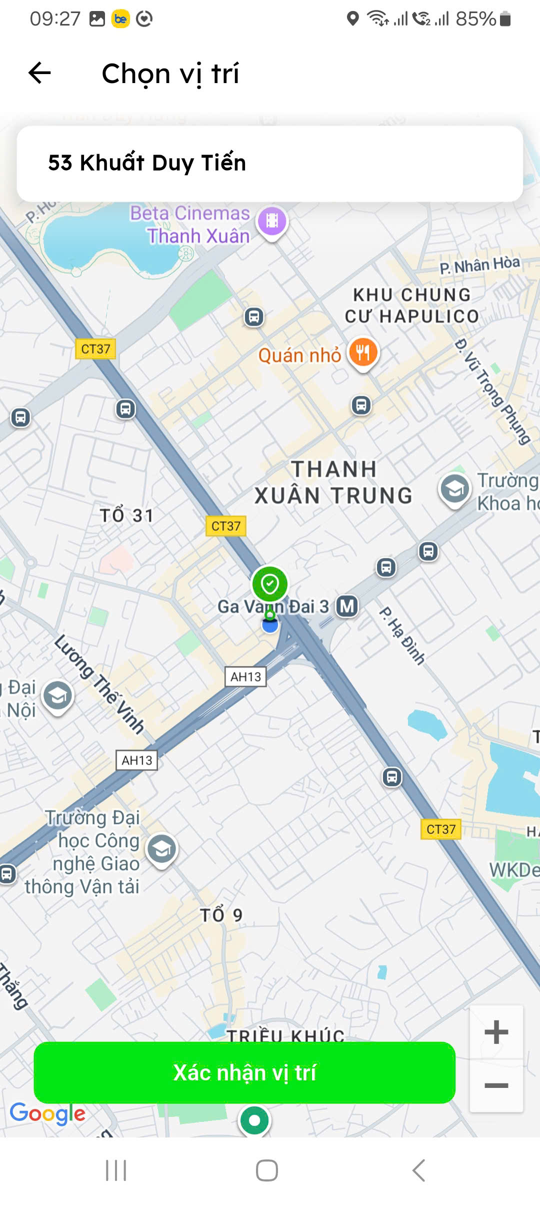 Chi tiết trạm: tiện ích, thực đơn kèm và danh sách trụ sạc